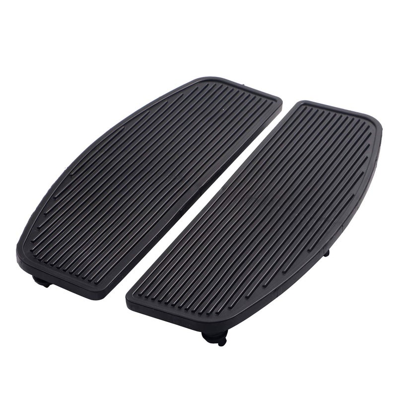 XMMT Rubber Front Rider Insert Floorboard Footpeg Footboards for Harley Touring Softail Black - Image 3